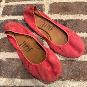 Juil Women's Suede Coral Ballet Flats size 9